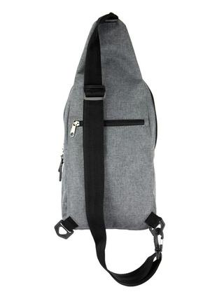 Однолямковий рюкзак слінг wallaby 112 сірий5 фото