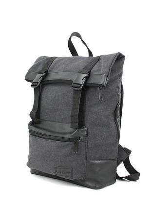 Рюкзак міський rolltop з відділом для ноутбука 17" wallaby 1192 сірий3 фото