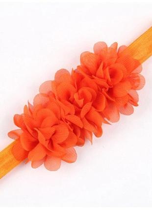 Дитяча помаранчева пов'язка на голову