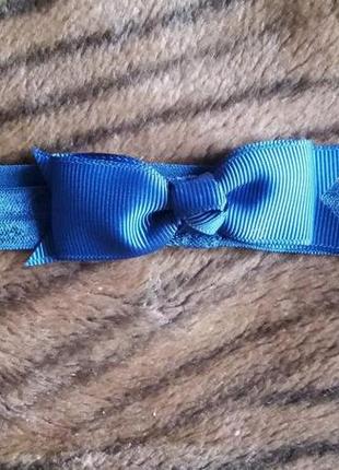 Дитяча синя пов'язка на голову