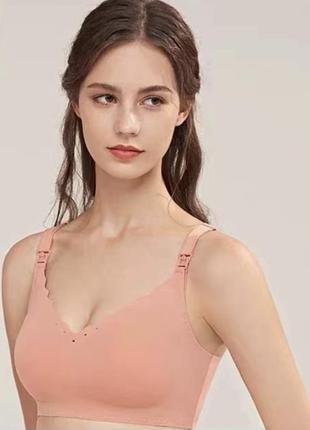 Бюстгальтер еластичний для годування грудьми модал флавер темно-рожевий xl