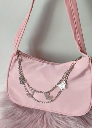 Розовая сумочка с бабочками