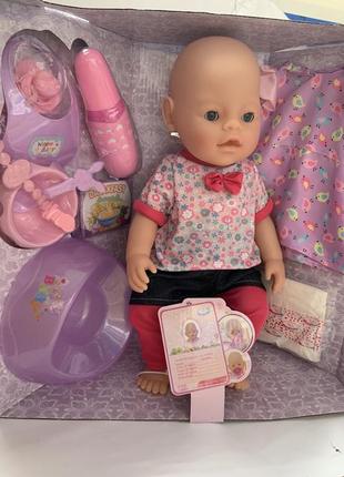 Пупс 32 см функціональний доп. одягом, аксесуарами, лялька малюк, новонароджений пупс дівчинка
