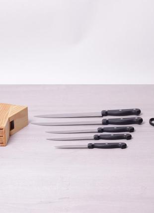 Набор ножей kamille 7 предметов из нержавеющей стали с бакелитовыми ручками km-51226 фото