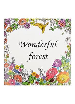 Розмальовка антистрес "wonderful forest" color-it gdm-016, 12 аркушів