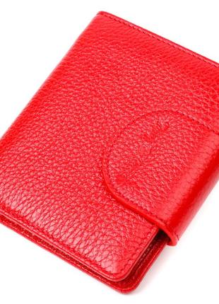 Оригінальний жіночий гаманець із натуральної шкіри tony bellucci 22017 червоний