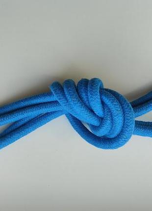 Скакалка для художньої гімнастики ф10мм довжина три метри колір блакитний