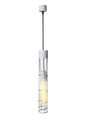 Світильник підвісний msk electric flow у стилі лофт під лампу е27 сірий mr 6040 gr