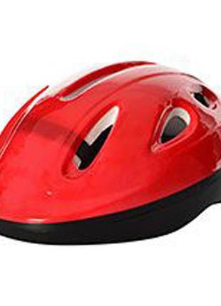 Детский шлем для катания на велосипеде ms 0013-1 с вентиляцией (красный)