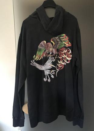 Куртка флиска толстовка на молнии grail с принтом р 54, на высокого из сша