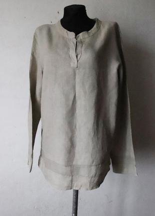 Сорочка лонгслив 100% льон james lakeland італія
