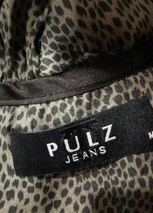 Блуза с оборками pulz jeans в принт пятна6 фото