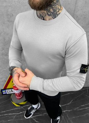 Свитшот stone island grey