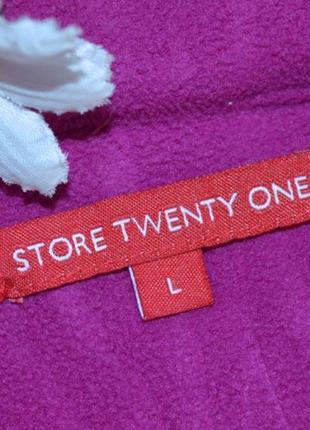 Брендовая флисовая кофта на пуговицах с карманом store twenty one3 фото