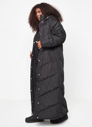 Длинная зимняя куртка пуфер missguided оригинал с-м4 фото