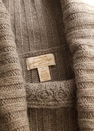 Вязаный свитер на плечи шерсть и кашемир abercrombie & fitch7 фото