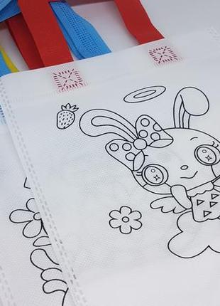 Детский набор для творчества раскрасок / набор эко-сумок разрисовок9 фото