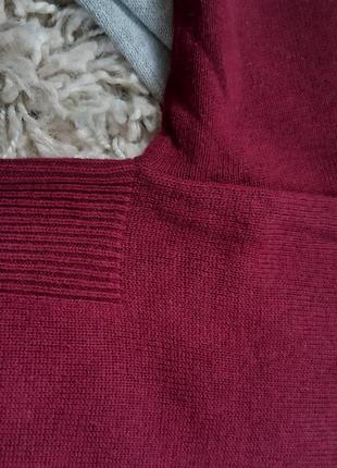 Базовый бордовый хлопковый свитер/джемпер/реглан, esprit organic,  p. m-l6 фото