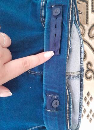 Джинсовые штаны джинсы для девочки 1223 фото