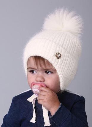 Зимние шапочки эва ангора, ог46-48,48-50, 50-54см
