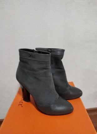 Ботинки сапожки женские качественные замш и кожа
