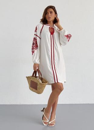Сукня в українському стилі(вишиванка)4 фото