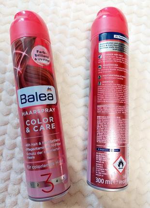 Лак для фарбованого волосся balea color &amp; care 300мл