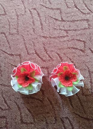 Банти з маками середні