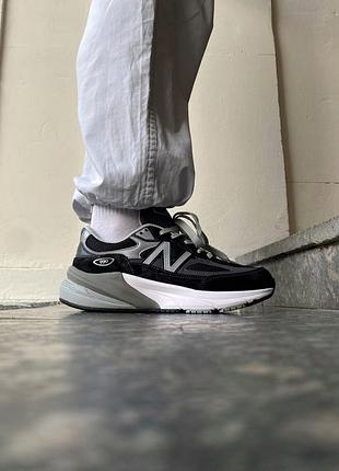 Женские кроссовки new balance 990 v6 black grey