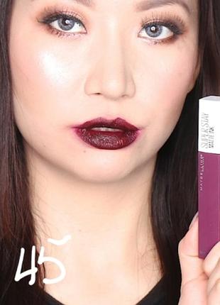 Maybelline super stay matte ink стойкая жидкая помада