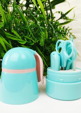 Маникюрный набор для детей «зайчик» бирюзовый