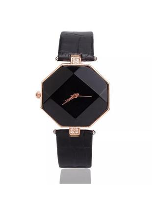 Стильные женские наручные часы «sota» в чёрном корпусе