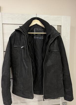 Шкіряна куртка barneys original leather jacket (м)