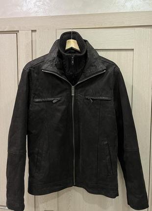 Шкіряна куртка barneys original leather jacket (м)2 фото