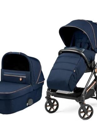 Коляска peg-perego 2 в 1 vivace blue shine синя (pack-viv2100000002)