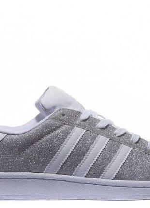 Кроссовки на девочку женские adidas superstar silver original оригинал