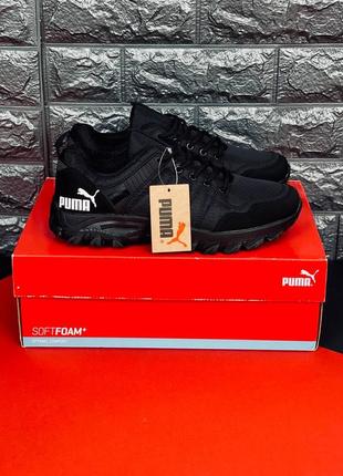 Puma кроссовки черные мужские размеры 40-449 фото