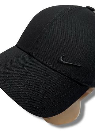Nike кепка черная бейсболка nike на липучке мужская женская подростковая3 фото