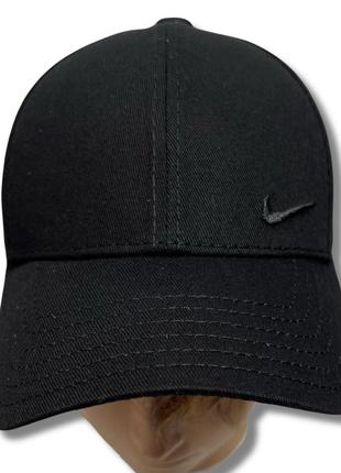 Nike кепка черная бейсболка nike на липучке мужская женская подростковая2 фото