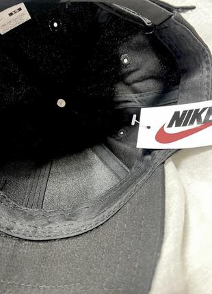 Nike кепка черная бейсболка nike на липучке мужская женская подростковая6 фото