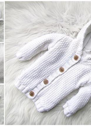 Стильная теплая  кофта реглан бомбер с капюшоном george с ушками худи новогодний свитер