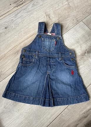 Сарафан джинс р.74