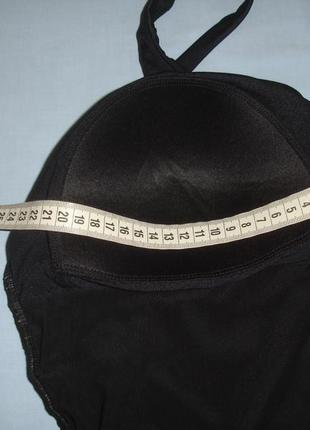 Купальник сдельный с юбочкой размер 50-52 / 18 черный платье свим дрес5 фото