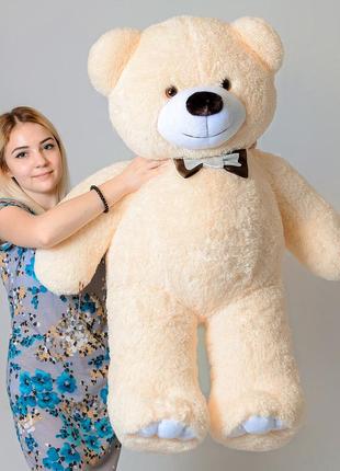 М'яка іграшка для дітей і дорослих, плюшевий мішка, містер ведмідь, колір коричневий, розмір 130 см4 фото