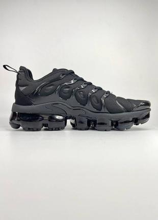 👟nike air vapormax plus (черные) кроссовки найк вапромакс тн плюс tn