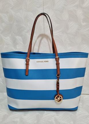 Кожаная сумка шоппер michael kors, оригинал