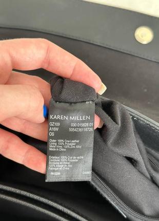 Жіноча класична сумка з натуральної шкіри karen millen3 фото