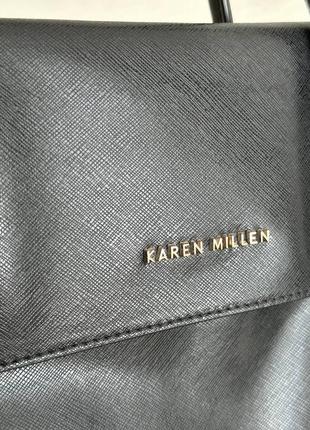 Женская классическая сумка из натуральной кожи karen millen2 фото