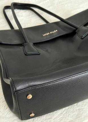 Женская классическая сумка из натуральной кожи karen millen1 фото