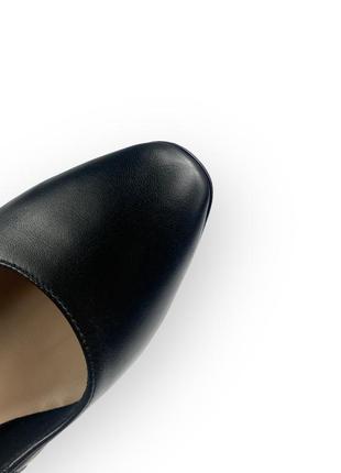 Женские туфли для офиса деловые кожаные черные на каблуках 1f3782-0117-m896a molka 26508 фото